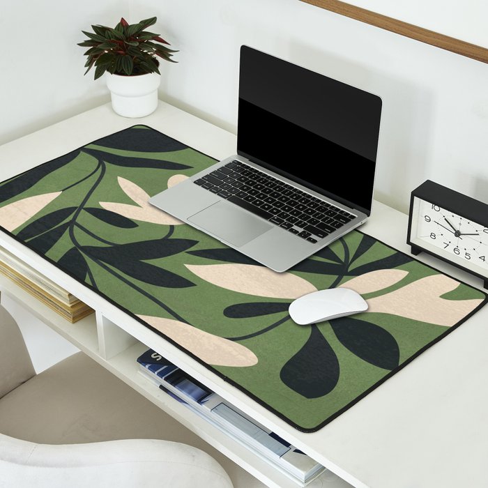 Minimal Abstract Plant Growth Desk Mat Gallery Image 2