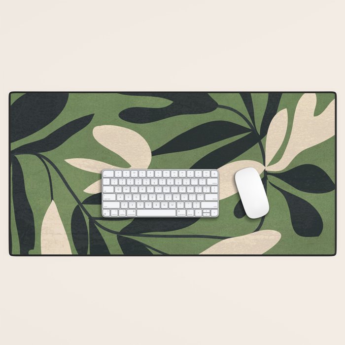 Minimal Abstract Plant Growth Desk Mat Gallery Image 1