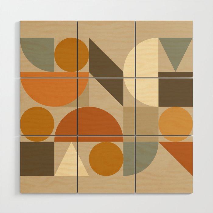 Mid Century 29A Wood Wall Art Gallery Image 1