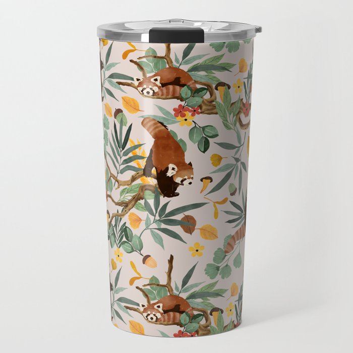 RED PANDAS IN WILD NATURE 10 Travel Mug Gallery Image 1