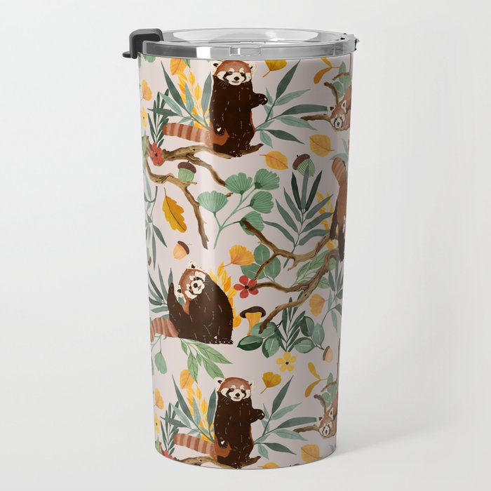 RED PANDAS IN WILD NATURE 10 Travel Mug Gallery Image 3