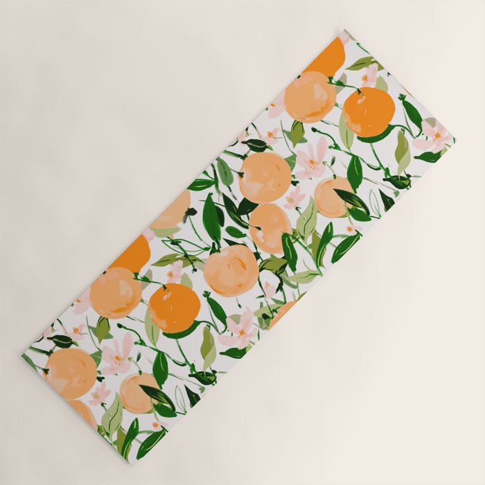 Spring Clementines Yoga Mat Gallery Image 1