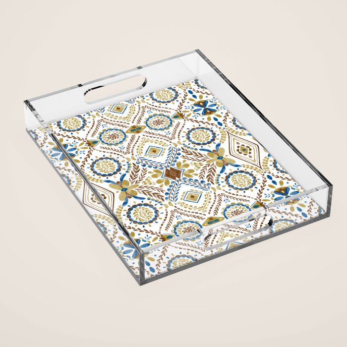 Artisan Tile Essence Flowery Acrylic Tray Gallery Image 1