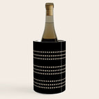 Black and Ivory Ethnic Spotted Striped Wine Chiller Gallery Image 3