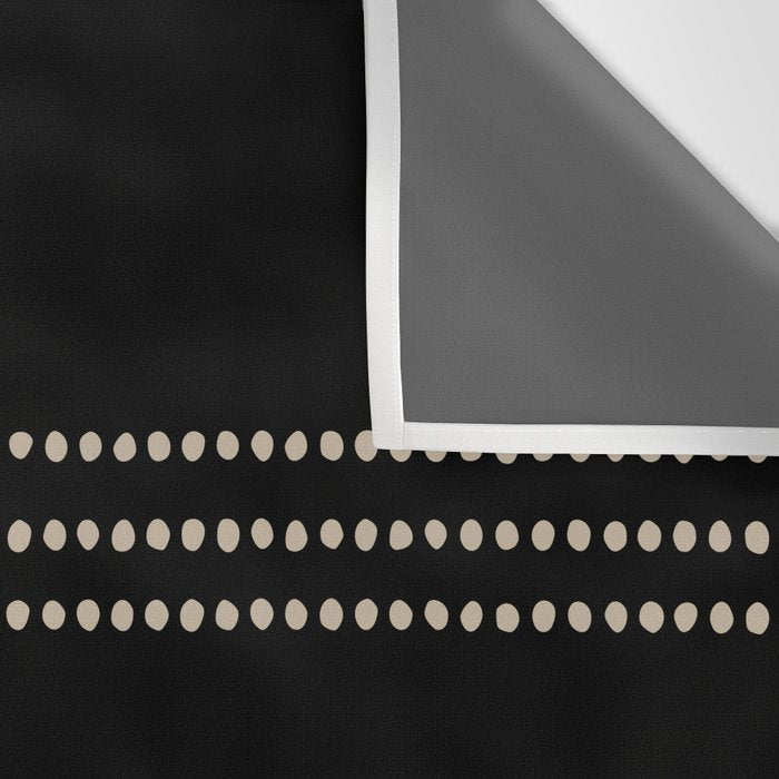 Black and Ivory Ethnic Spotted Striped Wall Tapestry Gallery Image 3