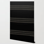 Black and Ivory Ethnic Spotted Striped Wallpaper Gallery Image 2