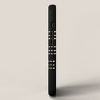 Black and Ivory Ethnic Spotted Striped iPhone Case Gallery Image 2
