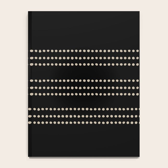 Black and Ivory Ethnic Spotted Striped Notebook Gallery Image 4