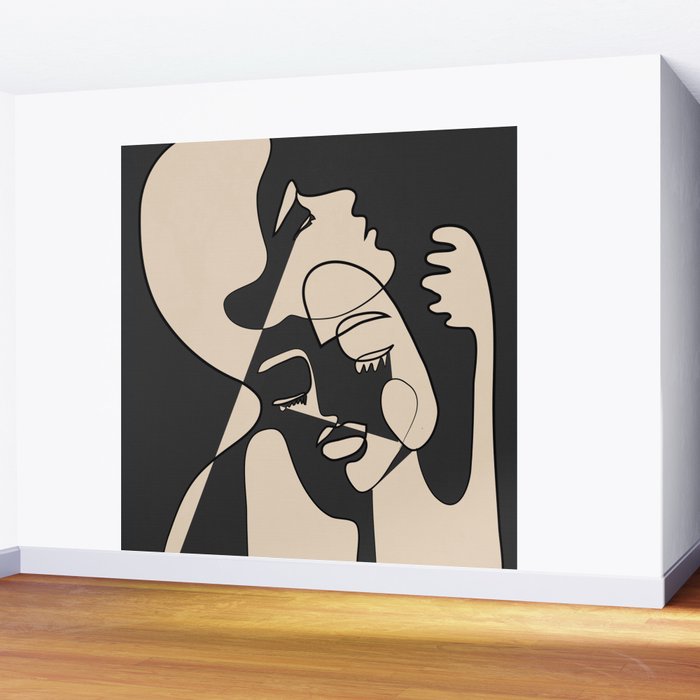 Abstract Faces 13 Wall Mural Gallery Image 2