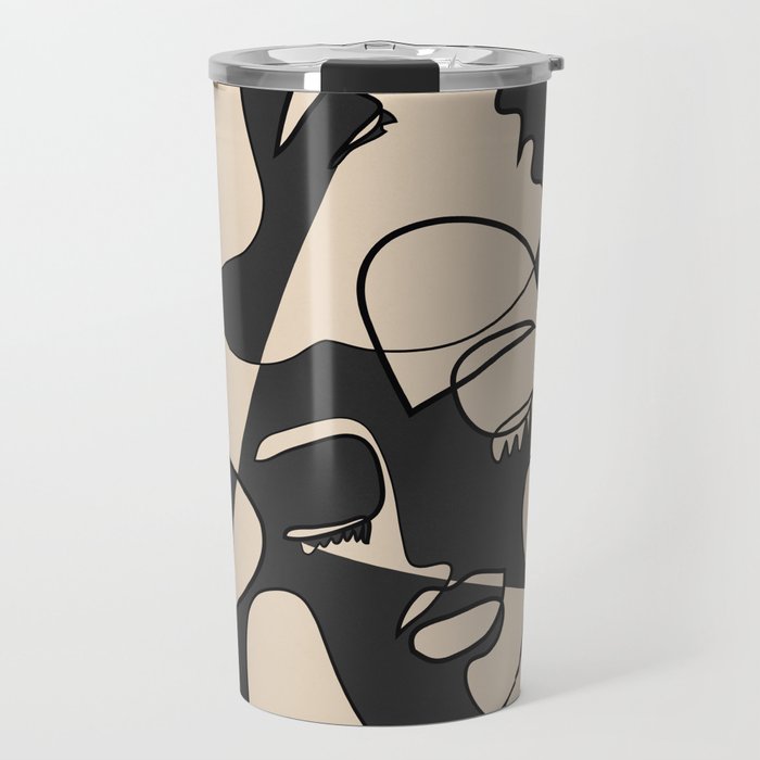 Abstract Faces 13 Travel Mug Gallery Image 1