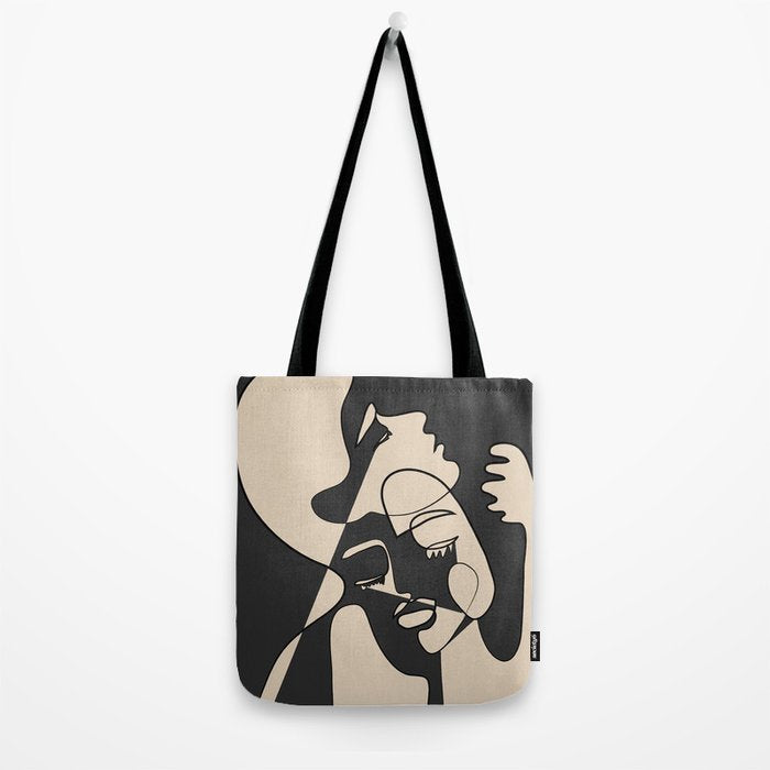 Abstract Faces 13 Tote Bag Gallery Image 2