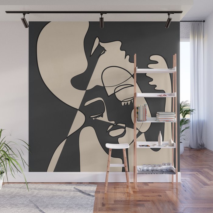 Abstract Faces 13 Wall Mural Gallery Image 1