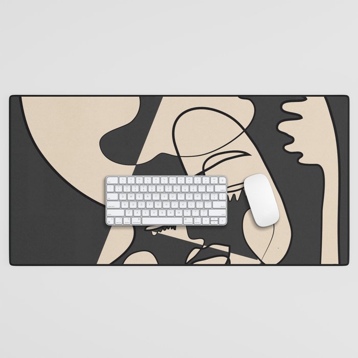 Abstract Faces 13 Desk Mat Gallery Image 1