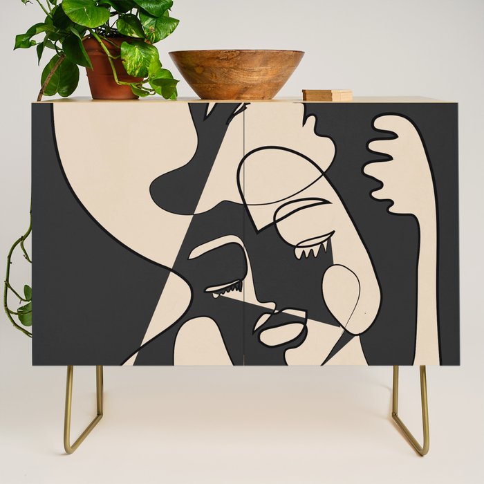 Abstract Faces 13 Credenza Gallery Image 1