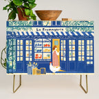 Charming French Cheese Shop Credenza Gallery Image 1