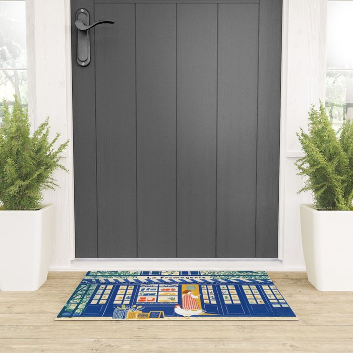 Charming French Cheese Shop Welcome Mat Gallery Image 3