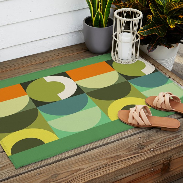 Modern Geometric 90A Outdoor Rug Gallery Image 2