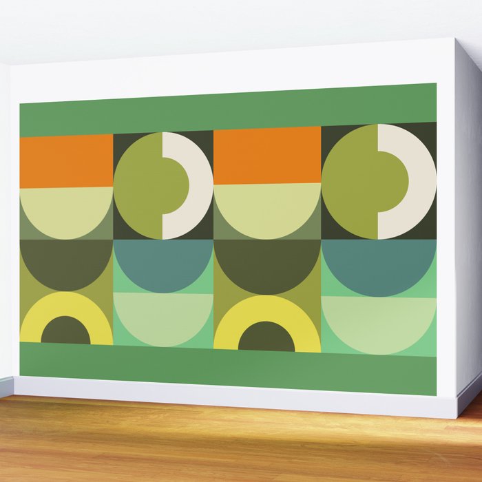 Modern Geometric 90A Wall Mural Gallery Image 2