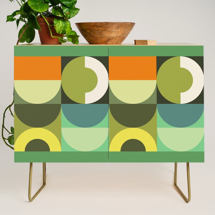 Modern Geometric 90A Credenza Gallery Image 1