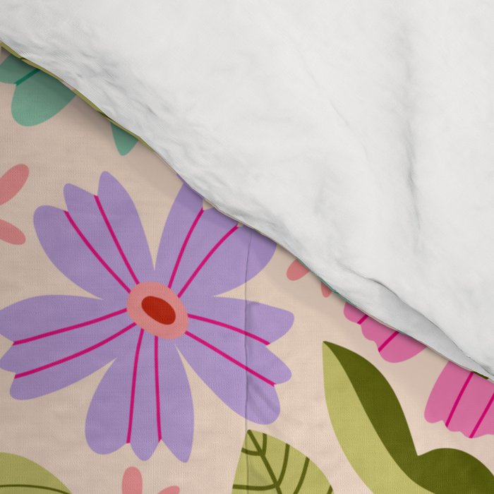Colorful Garden - summer vibe Comforter Gallery Image 4