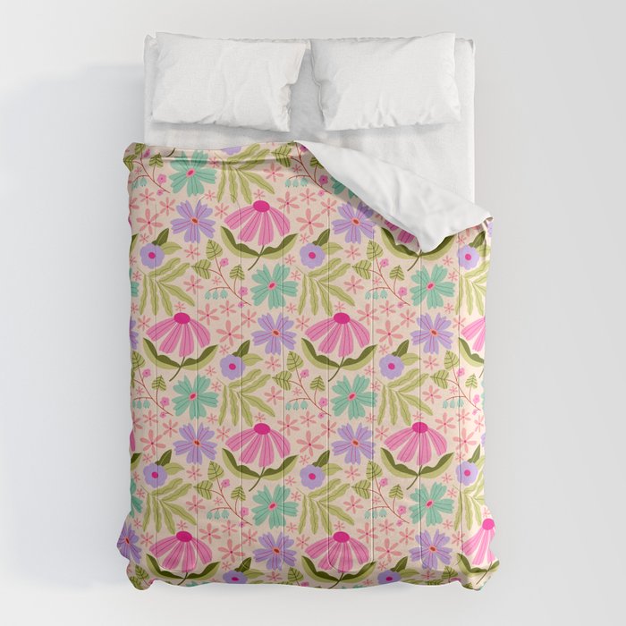 Colorful Garden - summer vibe Comforter Gallery Image 6