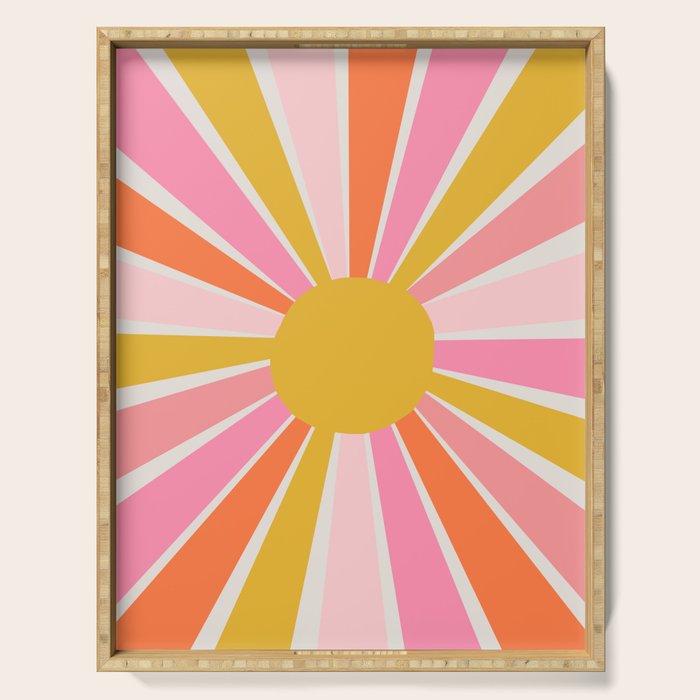 Sunshiny day - bright Serving Tray Gallery Image 1