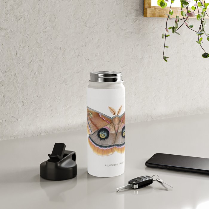 Polyphemus Moth Water Bottle Gallery Image 4