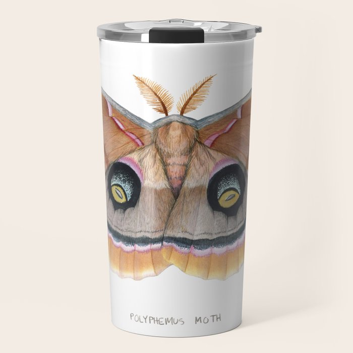 Polyphemus Moth Travel Mug Gallery Image 1