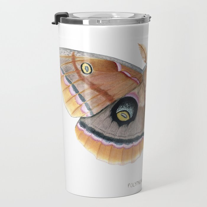 Polyphemus Moth Travel Mug Gallery Image 3