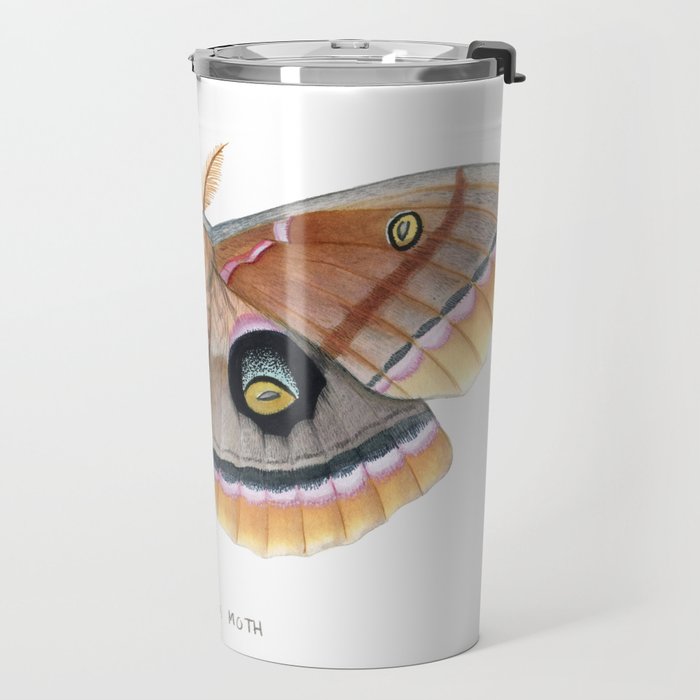 Polyphemus Moth Travel Mug Gallery Image 2