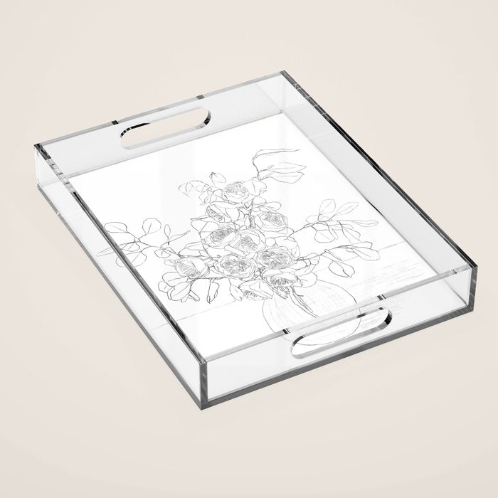 Beautiful Bouquet Line Acrylic Tray Gallery Image 1