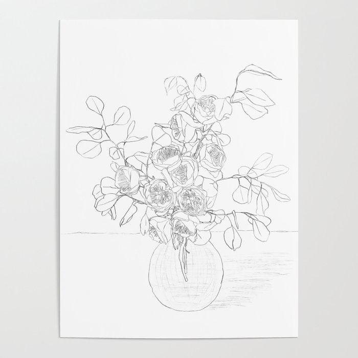 Beautiful Bouquet Line Poster Gallery Image 4