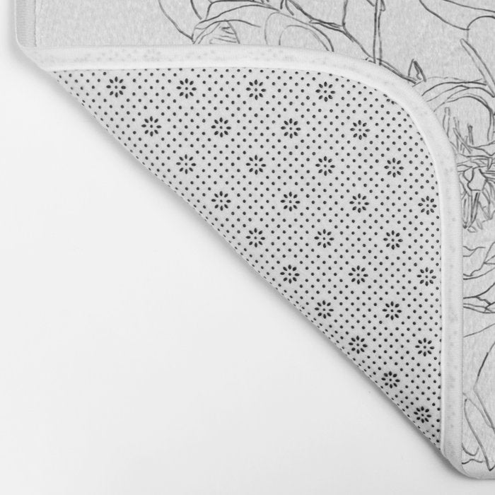 Beautiful Bouquet Line Bath Mat Gallery Image 2