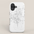 Beautiful Bouquet Line iPhone Case Gallery Image 1