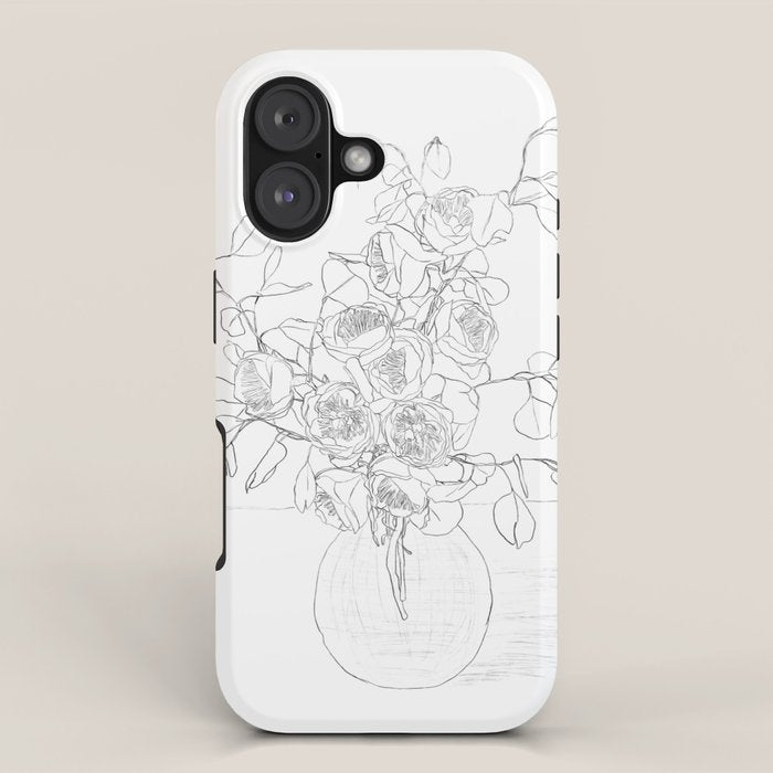 Beautiful Bouquet Line iPhone Case Gallery Image 1