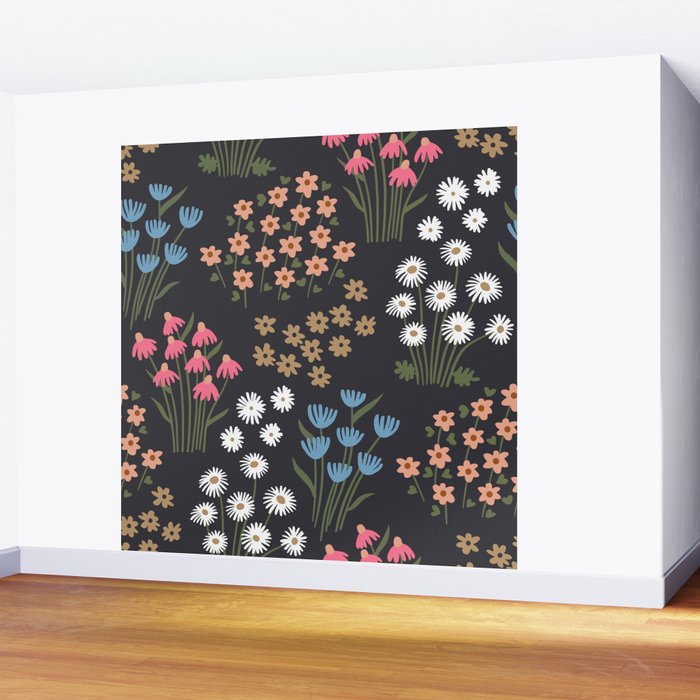 Wildflower Garden Delight Wall Mural Gallery Image 2