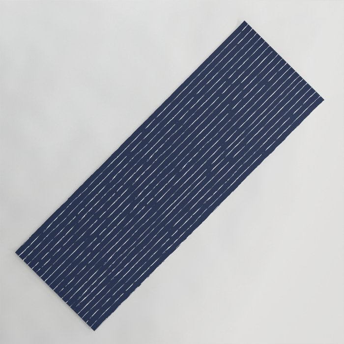Lines II (Navy) Yoga Mat Gallery Image 1