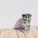 PARIS MAP GREY GOLD Travel Mug Gallery Image 4