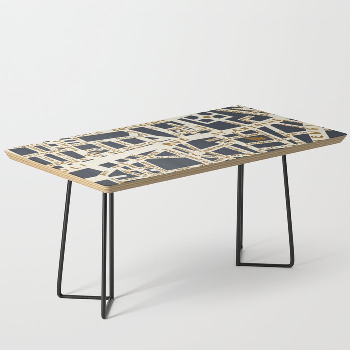 PARIS MAP GREY GOLD Coffee Table Gallery Image 1