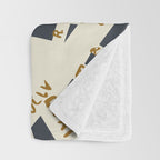 PARIS MAP GREY GOLD Throw Blanket Gallery Image 3