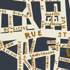 PARIS MAP GREY GOLD Coffee Mug Gallery Image 2