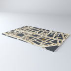 PARIS MAP GREY GOLD Rug Gallery Image 3