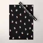 Yin and yang black and white Wrapping Paper Gallery Image 1