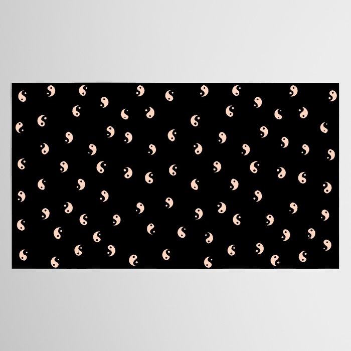 Yin and yang black and white Tablecloth Gallery Image 2