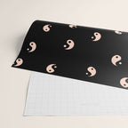 Yin and yang black and white Wrapping Paper Gallery Image 2
