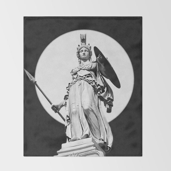 Goddess Athena Throw Blanket Gallery Image 2