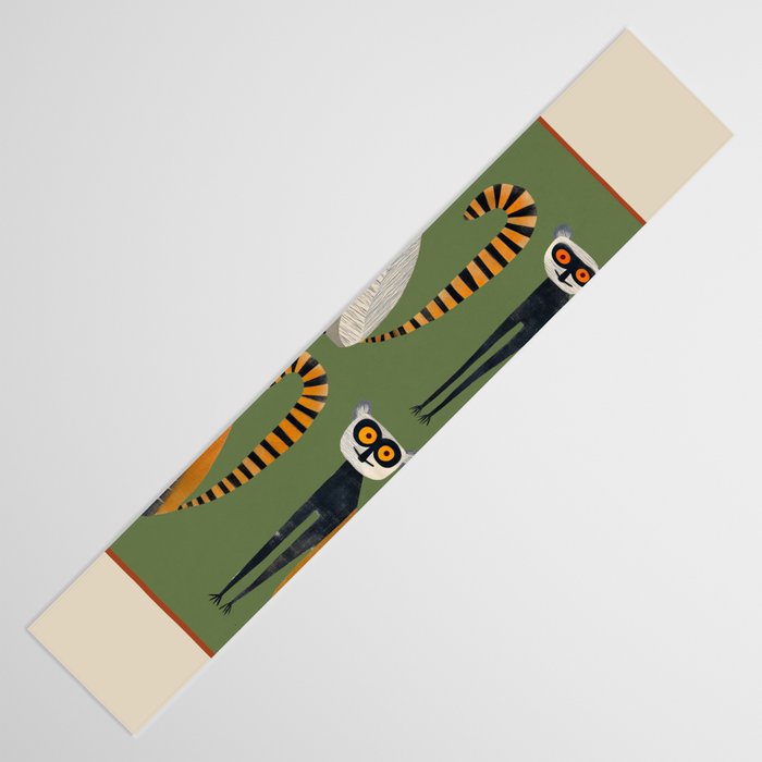 Striped Lemurs Table Runner Gallery Image 3