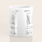 Nasa Space Shuttle Patent - Nasa Shuttle Art - Black And White Coffee Mug Gallery Image 4
