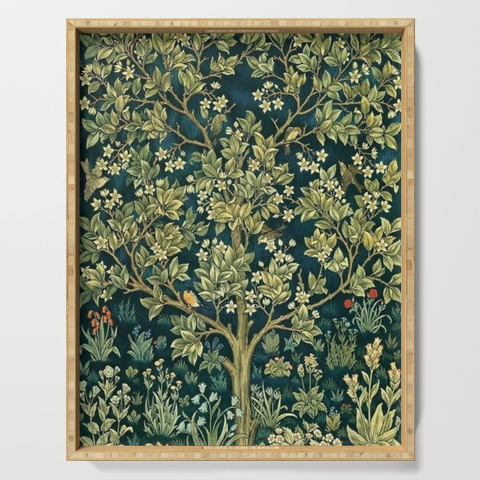 William Morris Tree Of Life  Serving Tray Gallery Image 1