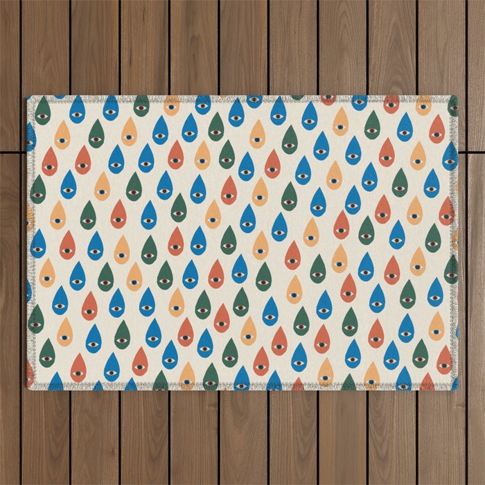 Rain Drops Keep Falling On My Head Outdoor Rug Gallery Image 1